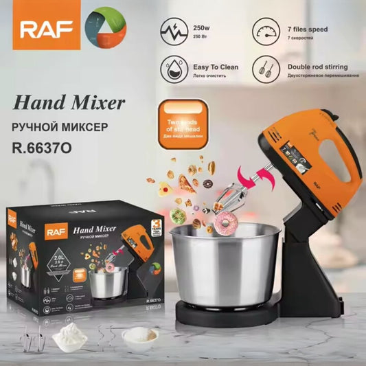 Batidora RAF R 6637 con 7 Velocidades y Bowl Inoxidable