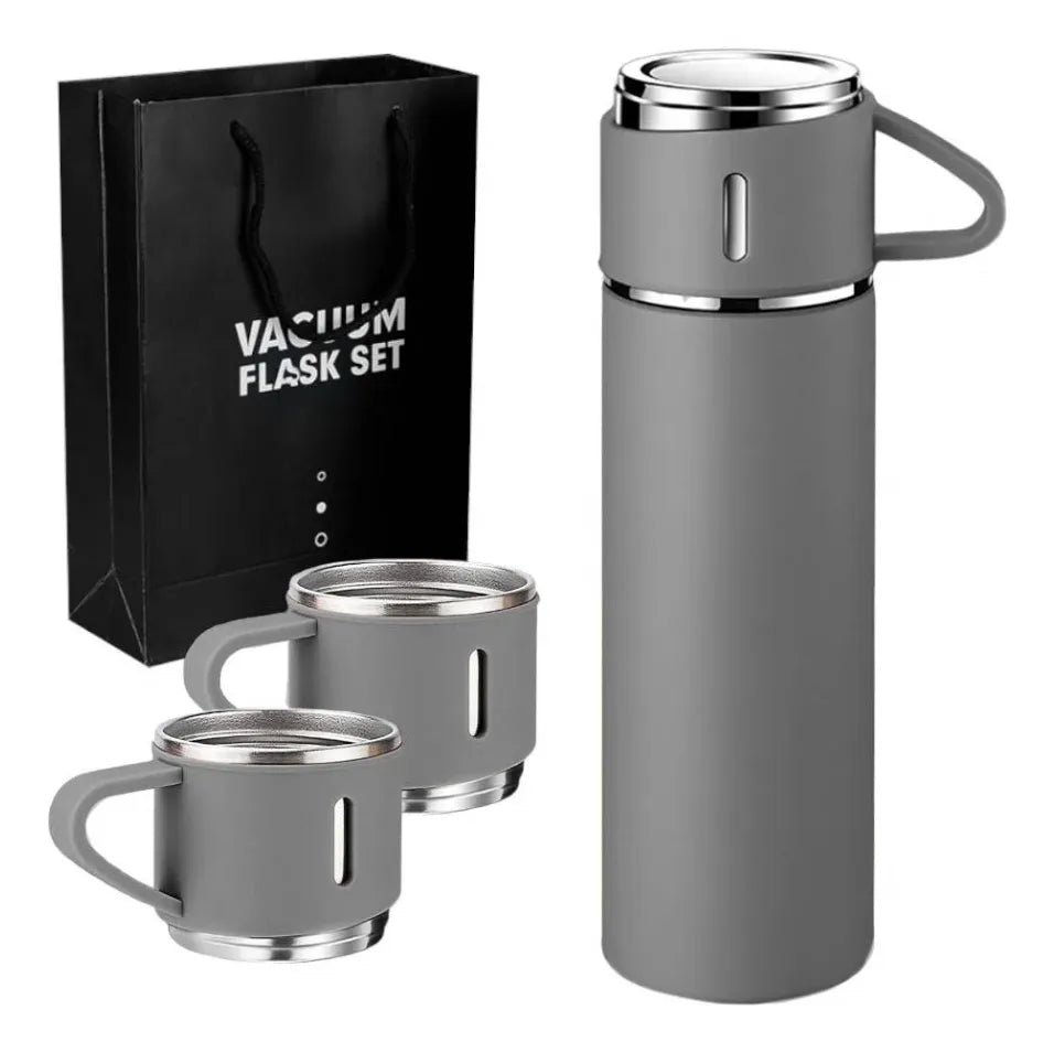 Termo De Acero Inoxidable Set De 3 Tazas