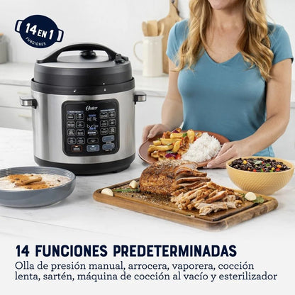 Olla Multifuncional Oster Turbo de 5.7 L DiamondForce