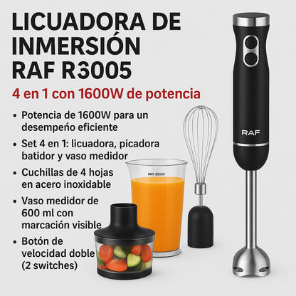 LICUADORA DE INMERSION 4 EN 1 RAF R 3005