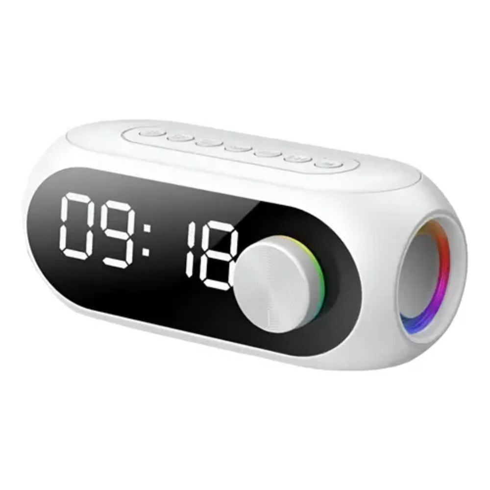 Parlante S8 Bluetooth con Reloj Despertador