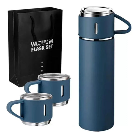 Termo De Acero Inoxidable Set De 3 Tazas
