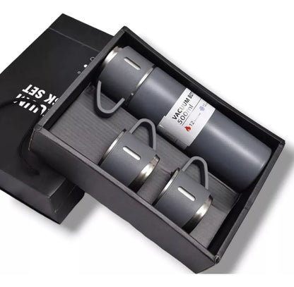 Termo De Acero Inoxidable Set De 3 Tazas
