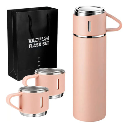 Termo De Acero Inoxidable Set De 3 Tazas