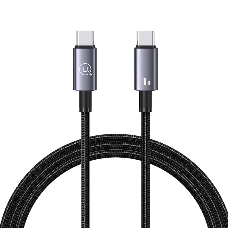 Cable USAMS Tipo-C a Tipo-C 60W | 1.2m Carga Rápida