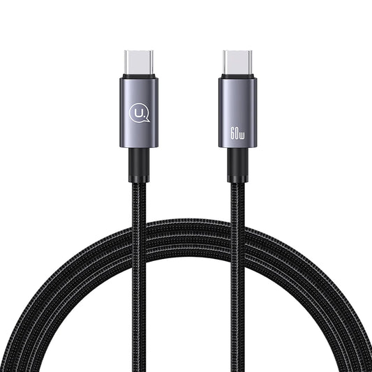 Cable USAMS Tipo-C a Tipo-C 60W | 1.2m Carga Rápida