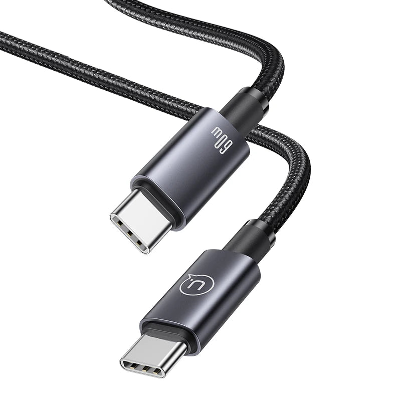 Cable USAMS Tipo-C a Tipo-C 60W | 1.2m Carga Rápida